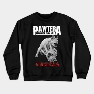 Pawtera // Frenchies from Hell Heavy Metal French Bulldog Crewneck Sweatshirt